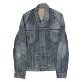 LEVI'S Mens Blue Denim Button Cotton Jacket L Classic Casual Workwear