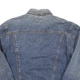 RENO Mens Blue Denim Jacket M Cotton Blend Button Classic Casual