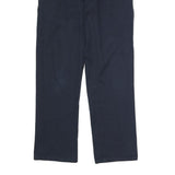 DICKIES Mens Polyester Blend Navy Regular Fit Straight Leg Trousers W32 L32