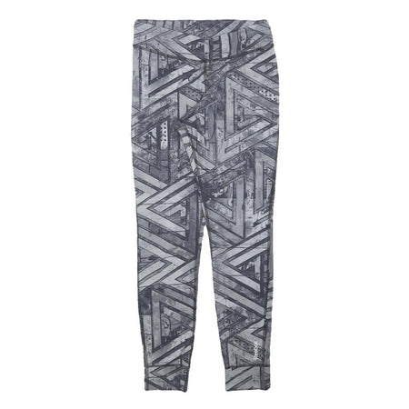REEBOK Womens Joggers Grey & Black Slim Skinny S W24 L27 Activewear Print Logo
