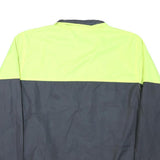 STARTER Mens Yellow & Grey Colourblock Zip Jacket L Polyester Blend Casual