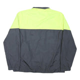 STARTER Mens Yellow & Grey Colourblock Zip Jacket L Polyester Blend Casual