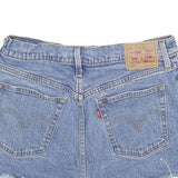 LEVI'S Womens Denim Blue Cut-Off Shorts M W29 Frayed Hem Casual