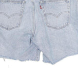 LEVI'S Womens Shorts Blue Denim Distressed M W32 Casual Summer Wear