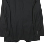 VALENTINO Mens Black Wool Blend Blazer Jacket L Classic Tailored Button Closure