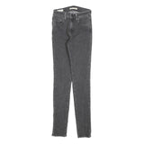 LEVI'S 721 Womens Jeans Slim Skinny Denim Dark W26 L32 Stylish Zip Closure