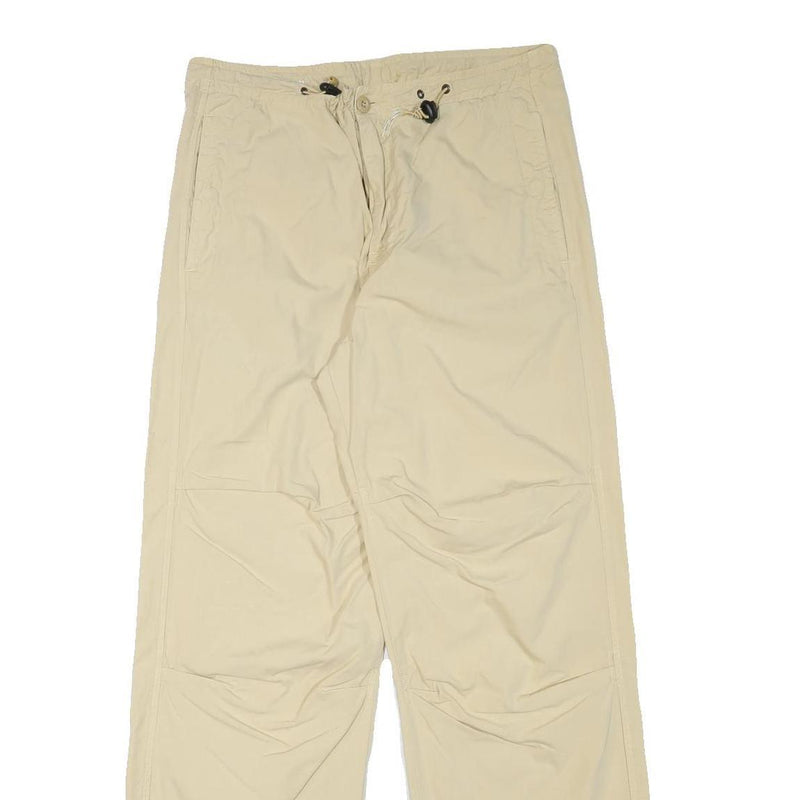 DIESEL Mens Cotton Blend Beige Relaxed Drawstring Trousers W31 L30 Casual Fit