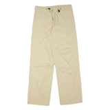 DIESEL Mens Cotton Blend Beige Relaxed Drawstring Trousers W31 L30 Casual Fit