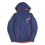SALOMON Womens Blue Synthetic Jacket S Zip Hooded Outdoor Synthetic Sportswear