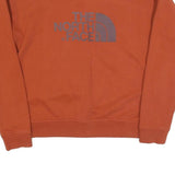 THE NORTH FACE Mens Rust Orange Crew Neck M Cotton Blend Sweatshirt Pullover