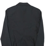 SISLEY Womens Black Cotton Blend Blazer Jacket XXS Button Closure Tailored Plain