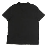 CALVIN KLEIN JEANS Mens Black Short Sleeve CK Logo Cotton Polo Shirt XL Classic