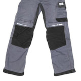 DICKIES Mens Cotton Blend Grey & Black Workwear Regular Straight Trousers W28