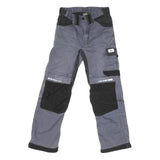 DICKIES Mens Cotton Blend Grey & Black Workwear Regular Straight Trousers W28