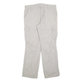 CLOCKHOUSE Mens Regular Beige Cotton Blend Zip Cargo Trousers W34 L32 Casual