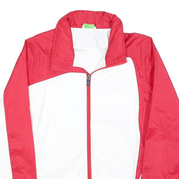 ERIMA Mens Red & White Suisse Zip Jacket M Polyester Blend Plain Sportswear