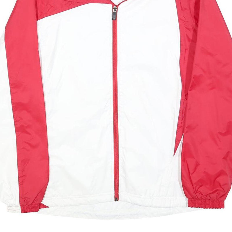 ERIMA Mens Red & White Suisse Zip Jacket M Polyester Blend Plain Sportswear