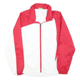 ERIMA Mens Red & White Suisse Zip Jacket M Polyester Blend Plain Sportswear