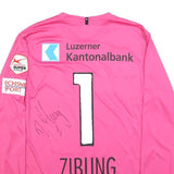 CRAFT Mens Pink Football Shirt L Long Sleeve Crew Neck Zibung Signature