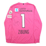 CRAFT Mens Pink Football Shirt L Long Sleeve Crew Neck Zibung Signature