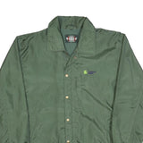 CLIQUE Mens Green XL Nylon Button Jacket Plain Lightweight Casual