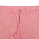 WRANGLER Mens Shorts Pink Casual L W36 Cotton Blend Classic Zip Pocket