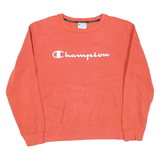 CHAMPION Mens Orange Crew Neck M Cotton Blend Pullover Sweatshirt