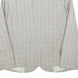 Womens Beige Acrylic Blend Button Jacket S Woven Classic Stylish Lightweight