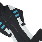 HEAD Mens Black & Grey Blue Stripe Polyester Blend Dungarees Slim S W29 L30