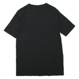 CHAMPION Mens Black Graphic T-Shirt M Short Sleeve Crew Neck Logo Print