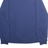 CHAPS Mens Blue Henley Neck L Cotton Blend Pullover Sweatshirt Casual