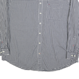 TOMMY HILFIGER Mens Blue & White Checked Shirt XL Classic Button-Down Cotton
