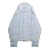 LEVI'S Mens Blue Denim Jacket M Cotton Plain Button Casual Vintage Classic