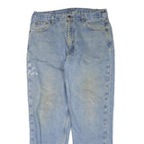 CARHARTT Mens Regular Fit Light Blue Denim Jeans W38 L32 Classic Cotton Blend