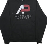 CHAMPION Mens Black Anthony Pettis Pullover Hoodie L Cotton Blend Casual