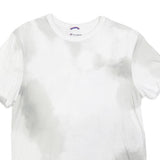 CHAMPION Mens White & Grey Tie Dye T-Shirt M Short Sleeve Crew Neck Cotton Blend