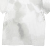 CHAMPION Mens White & Grey Tie Dye T-Shirt M Short Sleeve Crew Neck Cotton Blend