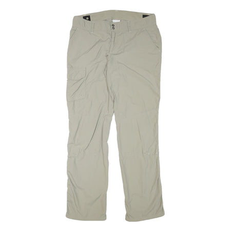 COLUMBIA Womens Beige Polyester Blend Regular Straight Trousers W33 L32 Outdoor