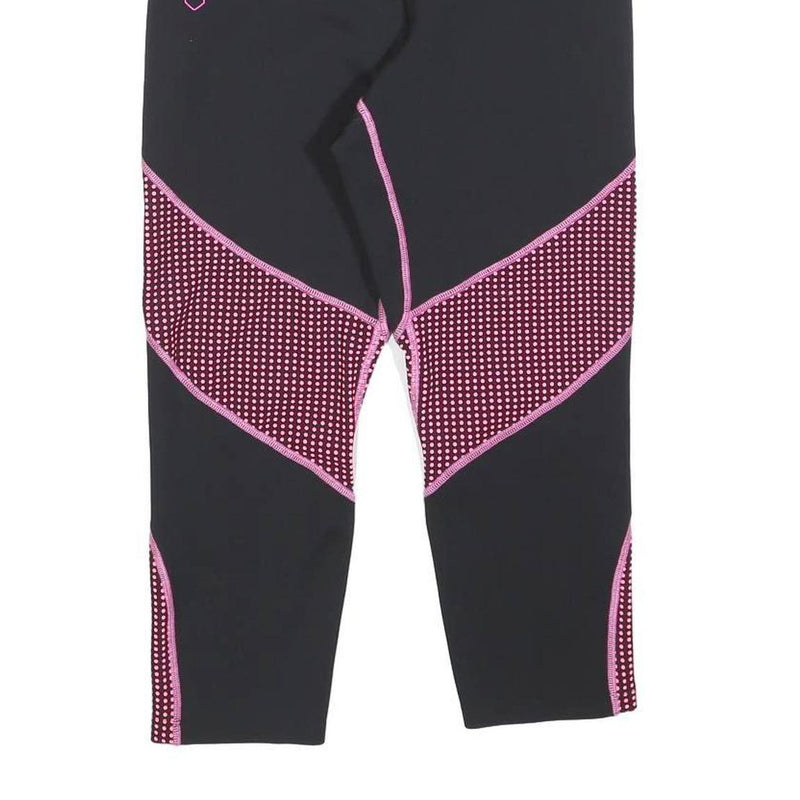 FENDI Womens Joggers Black & Pink Regular Slim M W28 L21 Logo Print Athletic