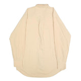 NAUTICA Mens Beige Cotton Shirt M Classic Button-Down Long Sleeve Casual