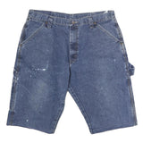 WRANGLER Mens Denim Blue Casual Shorts 2XL W38 Cotton Carpenter Style