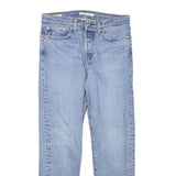 LEVI'S Womens Slim Blue Denim Plain Slim Jeans W28 L26 Classic Cotton Blend Zip