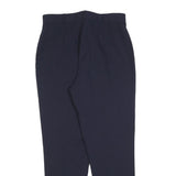 BIANCA Womens Wool Blend Navy Slim Tapered Trousers W32 L30 Formal Workwear