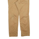 LEVI'S Mens Beige Slim Straight Cotton Blend Trousers W32 L29 Casual Zip