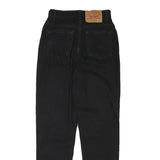 LEVI'S Womens Slim Black Denim Jeans Cotton Blend Zip W23 L27 Classic Fit