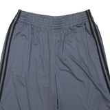 ADIDAS Mens Grey Casual Sports Shorts L W32 Polyester Blend Comfortable Fit