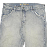 ALCW Mens Denim Blue Casual Shorts 4XL W42 Cotton Blend Stylish Comfortable