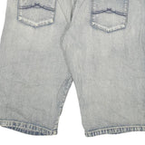 ALCW Mens Denim Blue Casual Shorts 4XL W42 Cotton Blend Stylish Comfortable