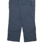 DICKIES Womens Navy Blue Relaxed Cargo Trousers W31 L27 Cotton Blend Zip