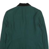 JENNIFER MOORE Womens Green Wool Classic Jacket UK 12 Buttoned Plain Stylish